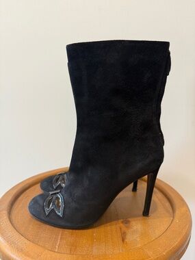 Taccetti Italian Suede Heeled Booties